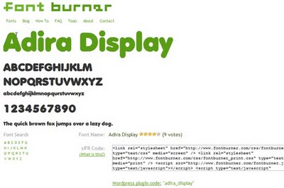 Font Burner